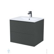 Тумба с умывальником IDDIS Bild 603х452х500 подвесная, 2 ящика, темно-серый BIL60G0i95K