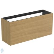 Тумба под раковину Ideal Standard CONCA 1200x373x540 2 ящика, шпон светлый орех T3939Y6