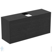 Тумба под раковину Ideal Standard CONCA 1200x373x550 2 ящика, дымн дуб, столешница с вырезом T3937Y4