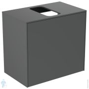 Тумба под раковину Ideal Standard CONCA (600x373x550) 2 ящика, антрацит, столешн с вырезом T3934Y2