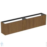 Тумба под раковину Ideal Standard CONCA (2385x372x540) 4 ящика, шпон темный орех T4339Y5