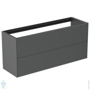 Тумба под раковину Ideal Standard CONCA 1200x373x540 2 ящика внешних, антрацит матовый лак T3951Y2