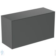 Тумба под раковину Ideal Standard CONCA (1000x373x550) 2 ящика, антрацит, со столешницей T4319Y2