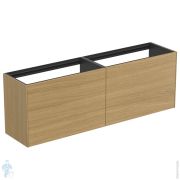 Тумба под раковину Ideal Standard CONCA (1585x373x540) 4 ящика, шпон светлый орех T3996Y6
