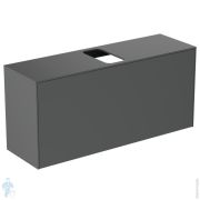 Тумба под раковину Ideal Standard CONCA 1200x373x550 2 ящика, антрацит, столешница с вырезом T3937Y2