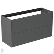 Тумба под раковину Ideal Standard CONCA (1000x373x540) 2 ящика, антрацит матовый лак T4353Y2
