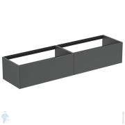 Тумба под раковину Ideal Standard CONCA (1985x505x360) 2 ящика, антрацит матовый лак T3987Y2
