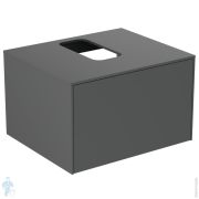 Тумба под раковину Ideal Standard CONCA (600x505x370) 1 ящик, антрацит, столешница с вырезом T3928Y2