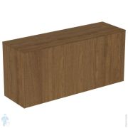 Тумба под раковину Ideal Standard CONCA 1200x373x550 2 ящика, темный орех, со столешницей T4320Y5