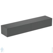 Тумба под раковину Ideal Standard CONCA (2385x370x505) 2 ящика, антрацит, со столешницей T4335Y2