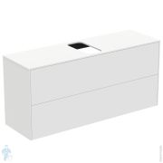 Тумба под раковину Ideal Standard CONCA 1200x373x550 2 ящ внешних, белый, столешн.с вырезом T3949Y1