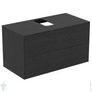 Тумба под раковину Ideal Standard CONCA (1000x505x550) 2 ящика, дымн дуб, столешн.с вырезом T3942Y4