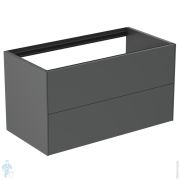 Тумба под раковину Ideal Standard CONCA (1000x505x540) 2 ящика, антрацит матовый лак T4357Y2