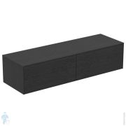 Тумба под раковину Ideal Standard CONCA (1585x505x370) 2 ящика, дымный дуб, со столешницей T4315Y4
