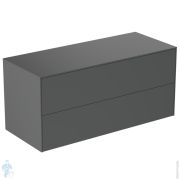 Тумба под раковину Ideal Standard CONCA 1200x505x550 2 ящ внешних, антрацит, со столешницей T4324Y2