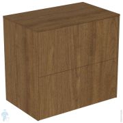 Тумба под раковину Ideal Standard CONCA (600x373x550) 2 ящика, темный орех, со столешницей T4327Y5