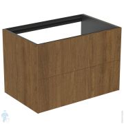 Тумба под раковину Ideal Standard CONCA (800x505x540) 2 ящика, шпон темный орех T4356Y5