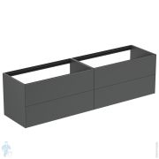 Тумба под раковину Ideal Standard CONCA (1985x505x540) 4 ящика, антрацит матовый лак T3993Y2