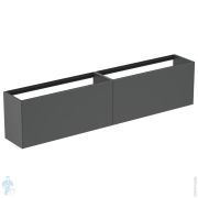 Тумба под раковину Ideal Standard CONCA (2385x372x540) 4 ящика, антрацит матовый лак T4339Y2