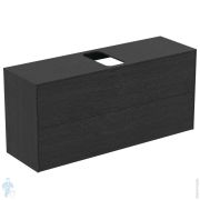 Тумба под раковину Ideal Standard CONCA 1200x373x550 2 ящ внешних, дым.дуб, столеш.с вырезом T3949Y4