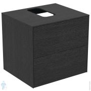 Тумба под раковину Ideal Standard CONCA (600x505x550) 2 ящика, дым дуб, столешница с вырезом T3940Y4