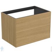 Тумба под раковину Ideal Standard CONCA (800x505x540) 2 ящика, шпон светлый орех T4356Y6