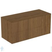 Тумба под раковину Ideal Standard CONCA 1200x505x550 2 ящ внешних, темн.орех, со столешницей T4324Y5