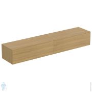 Тумба под раковину Ideal Standard CONCA (2385x505x370) 2 ящика, светлый орех, со столешницей T4335Y6