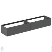 Тумба под раковину Ideal Standard CONCA (2385x505x360) 2 ящика, антрацит матовый лак T4333Y2