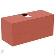 Тумба под раковину Ideal Standard CONCA 1200x505x550 2 ящика внешних, закат, стол с вырезом T3943Y3