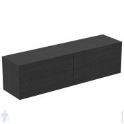 Тумба под раковину Ideal Standard CONCA (1985x505x550) 4 ящика, дымный дуб, со столешницей T4326Y4