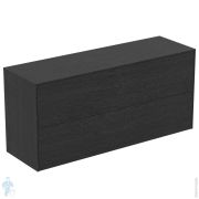 Тумба под раковину Ideal Standard CONCA 1200x373x550 2 ящика внешних, дым дуб,со столешницей T4330Y4