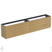 Тумба под раковину Ideal Standard CONCA (2385x372x540) 4 ящика, шпон светлый орех T4339Y6