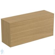 Тумба под раковину Ideal Standard CONCA 1200x373x550 2 ящика внешн , св.орех, со столешницей T4330Y6
