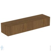 Тумба под раковину Ideal Standard CONCA (1985x505x370) 2 ящика, темный орех, со столешницей T4316Y5