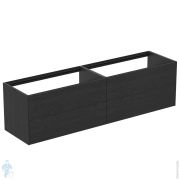 Тумба под раковину Ideal Standard CONCA (1985x505x540) 4 ящика, шпон дымный дуб T3993Y4
