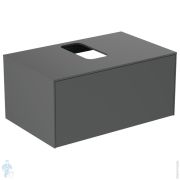 Тумба под раковину Ideal Standard CONCA (800x505x370) 1 ящик, антрацит, столешница с вырезом T3929Y2