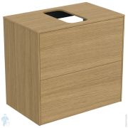 Тумба под раковину Ideal Standard CONCA (600x373x550) 2 ящика, светлый орех, стол с вырезом T3946Y6