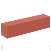 Тумба под раковину Ideal Standard CONCA (2385x505x550) 4 ящика, закат, со столешницей T4338Y3