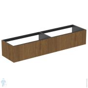 Тумба под раковину Ideal Standard CONCA (1985x505x360) 2 ящика, темный орех T3987Y5