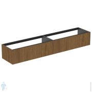 Тумба под раковину Ideal Standard CONCA (2385x505x360) 2 ящика, темный орех T4333Y5