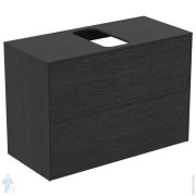 Тумба под раковину Ideal Standard CONCA (800x373x550) 2 ящика, дымный дуб, столешн с вырезом T3947Y4