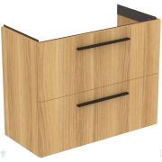 Тумба под умывальник Ideal Standard i life S (800х375х630) подвесная, 2 ящ., натуральный дуб T5295NX