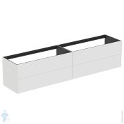 Тумба под раковину Ideal Standard CONCA (2385x505x540) 4 ящика, белый матовый лак T4336Y1