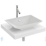 Столешница Jacob Delafon PARALLEL EB53-1200-N18 (1200х520х60) отверстие под Reve Е4819, белый