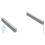 Кромки для столешницы Jacob Delafon PARALLEL EB508-BME (520х40х60) комплект, металл