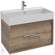 Тумба под умывальник Jacob Delafon Vivienne 799х452х452 2 ящика, дуб давос, ручки хром
