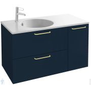 Тумба под раковину SANCOS Norma 2.0 (990x450x500) подвесная, два ящика, белый NR2.0100W