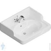 Раковина KERAMA MARAZZI POMPEI подвесная/мебельная, 600х265х500 с отверстием, белая PO.wb.60