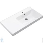 Раковина KERAMA MARAZZI GEOMETRICA Cubo правая подвесная/мебельная 905х485х180, белая гл. CU.wb.90Rh
